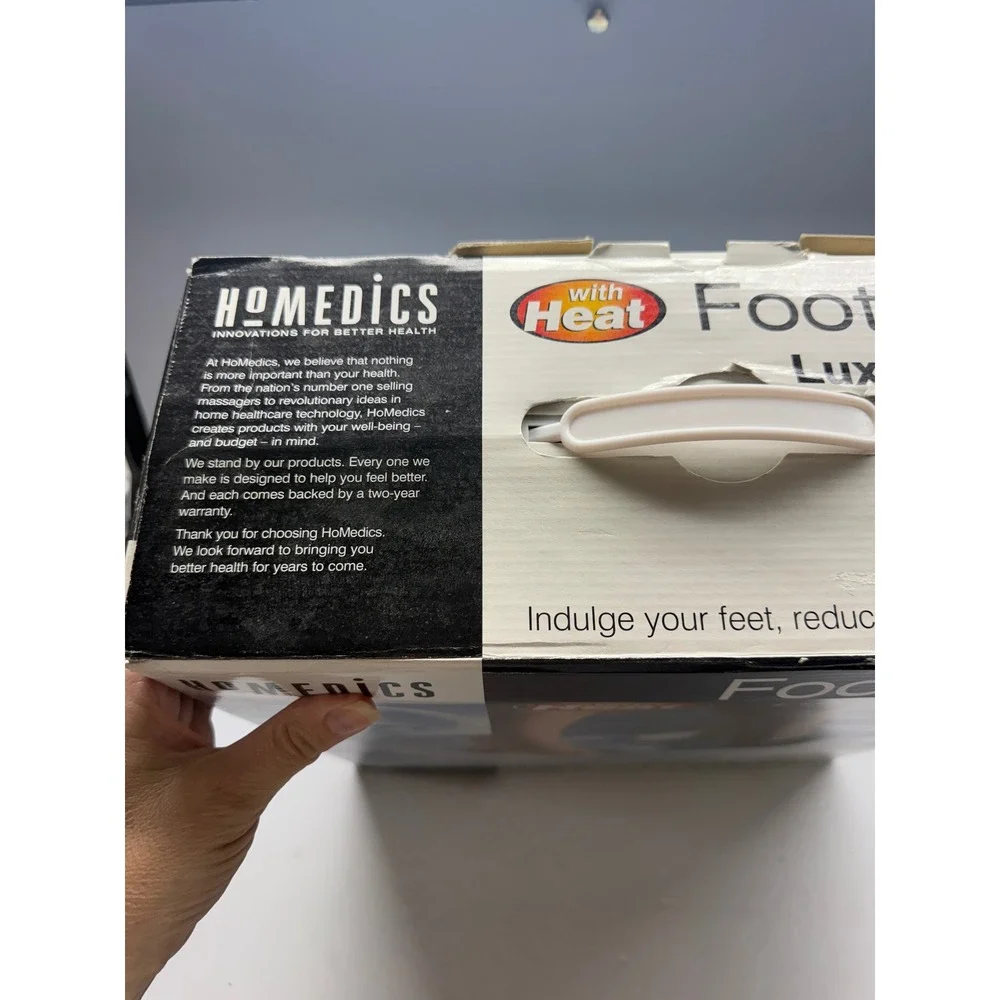 HoMedics FootExpert Luxury Foot Bath with Heat and Massage White FB-50